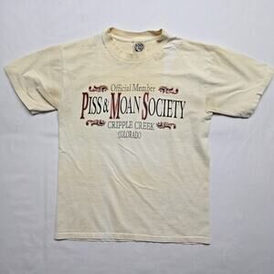 Vintage PMS Shirt Piss & Moan Society Tee Cripple Creek Graphic Mens M Tee 90s